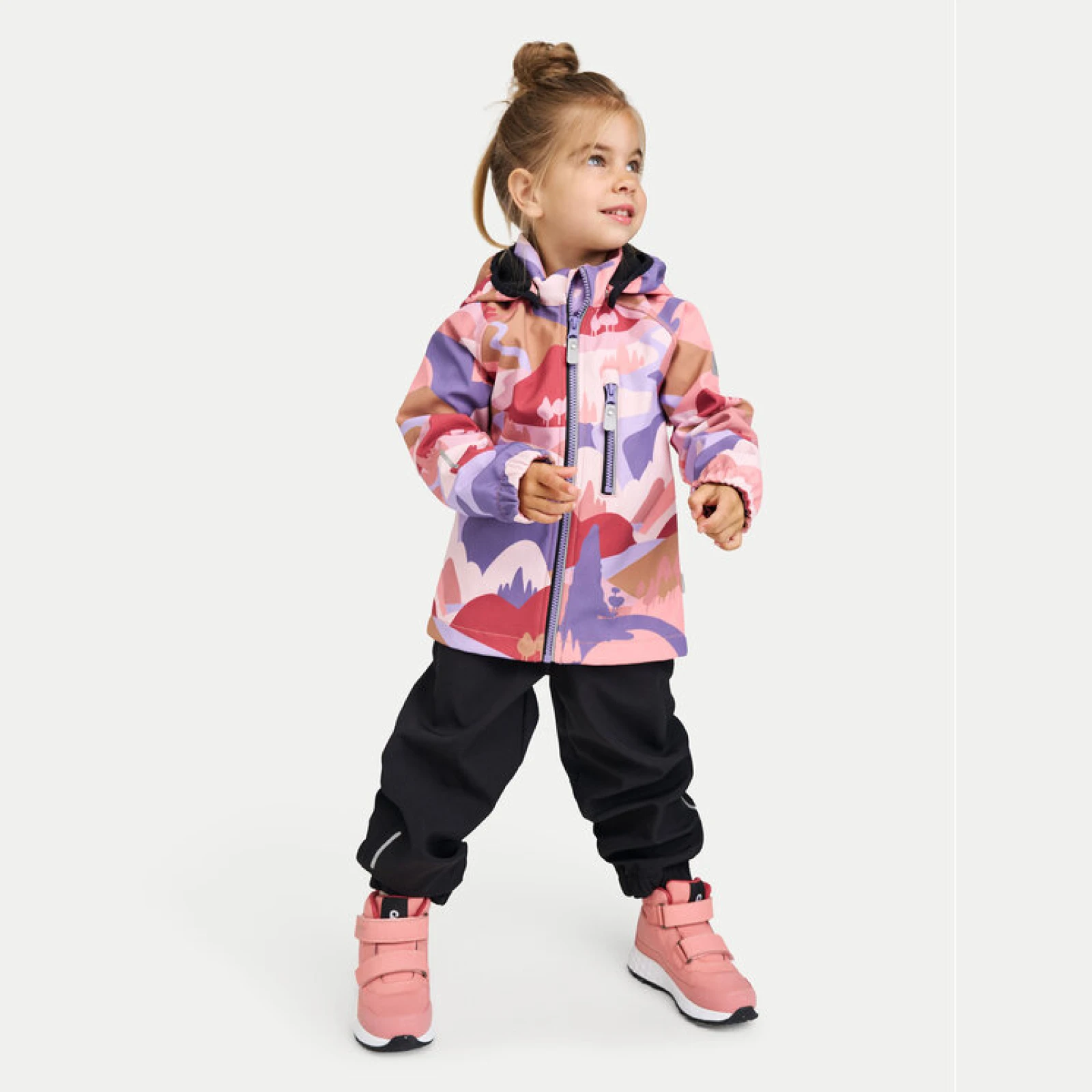 Reima Jakna softshell Vantti 5100009D Pisana Regular Fit - Velikost: 86 | Barva: viacfarebná | Starostna skupina: Odrasli | Spol: Otroški · záber 4