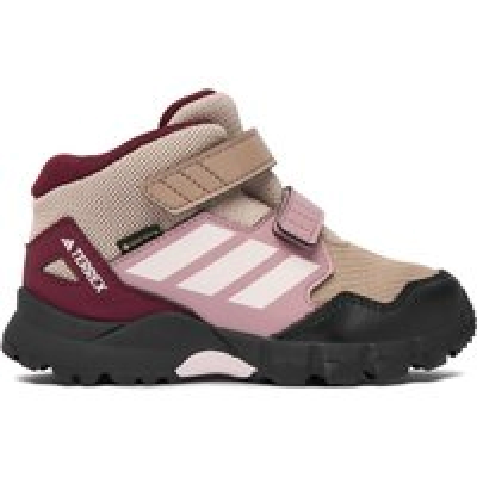 Trekking čevlji adidas Terrex Skychaser Mid Gore-Tex Hiking Shoes Kids KI8257 Svetlo rjava - Velikost: 26 | Barva: hnedá | Starostna skupina: Odrasli | Spol: Ženski · záber 1