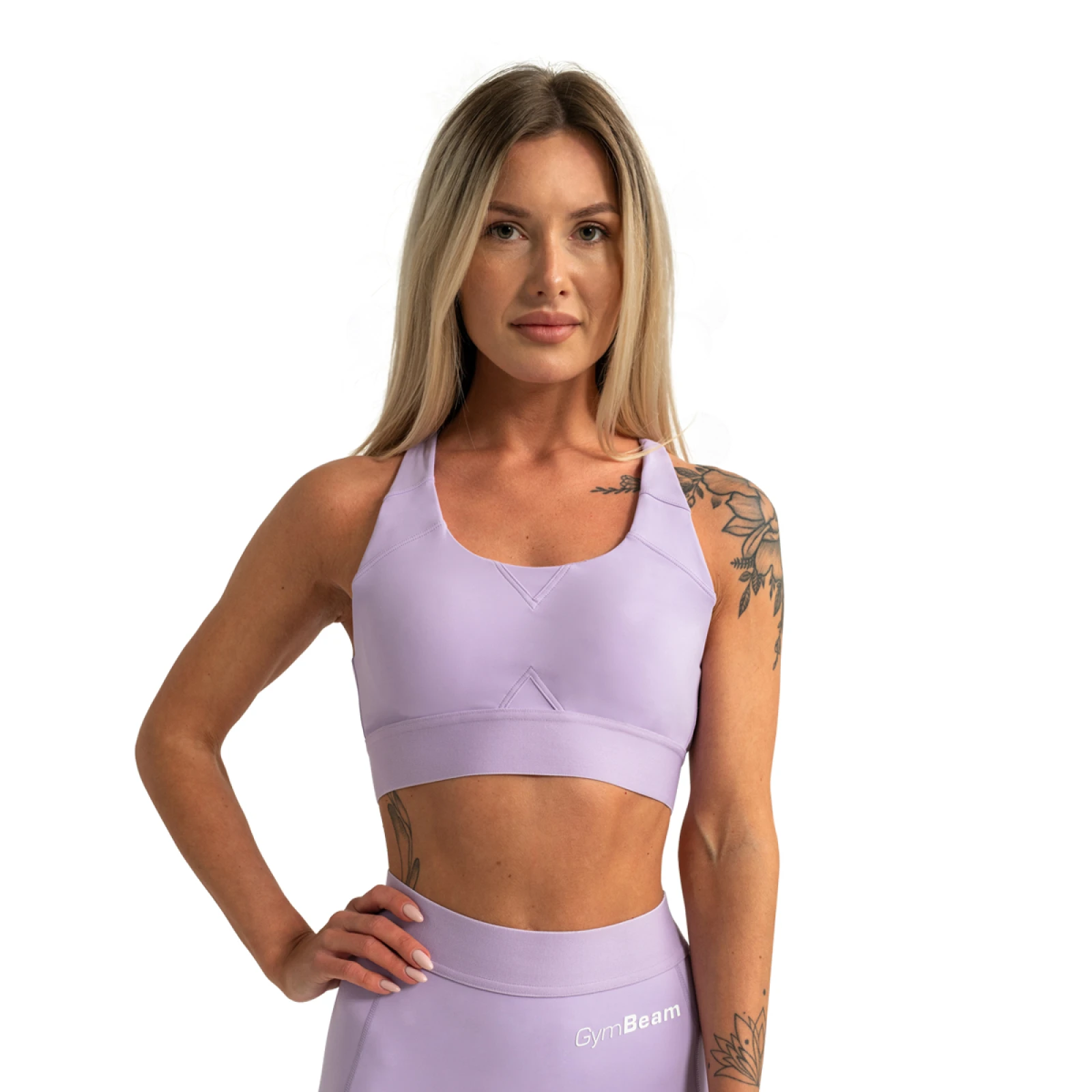 GymBeam Športni nedrček Limitless Lavender - Velikost: XXL | Barva: fialová | Starostna skupina: Odrasli | Teža: 0,134 g | Pakiranje: 80 · záber 6
