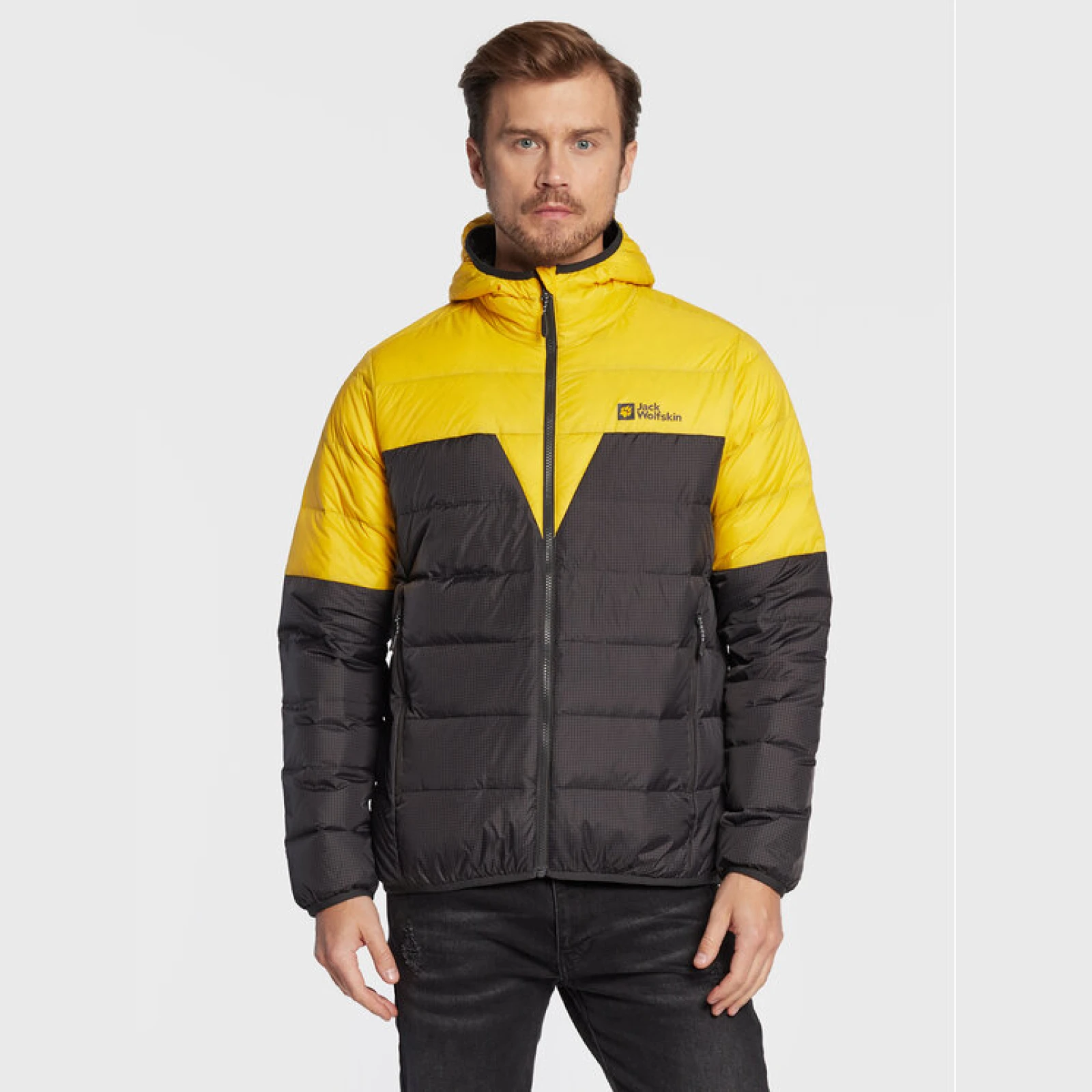 Jack Wolfskin Puhovka Dna Tundra 1206612 Rumena Regular Fit · záber 2