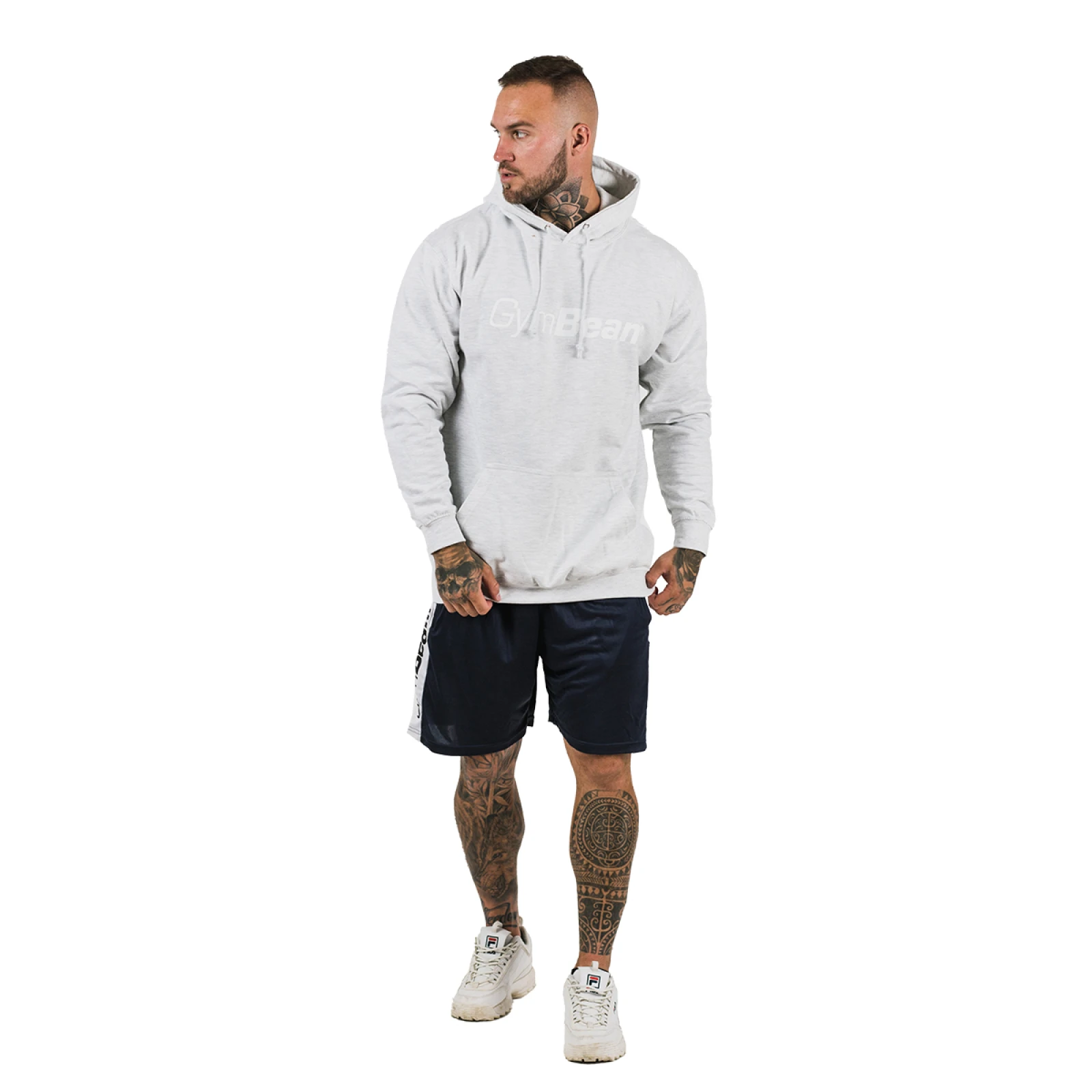 GymBeam Moški pulover s kapuco PRO Grey - Barva: sivá | Starostna skupina: Odrasli | Teža: 0,6 g | Pakiranje: 24 · záber 6