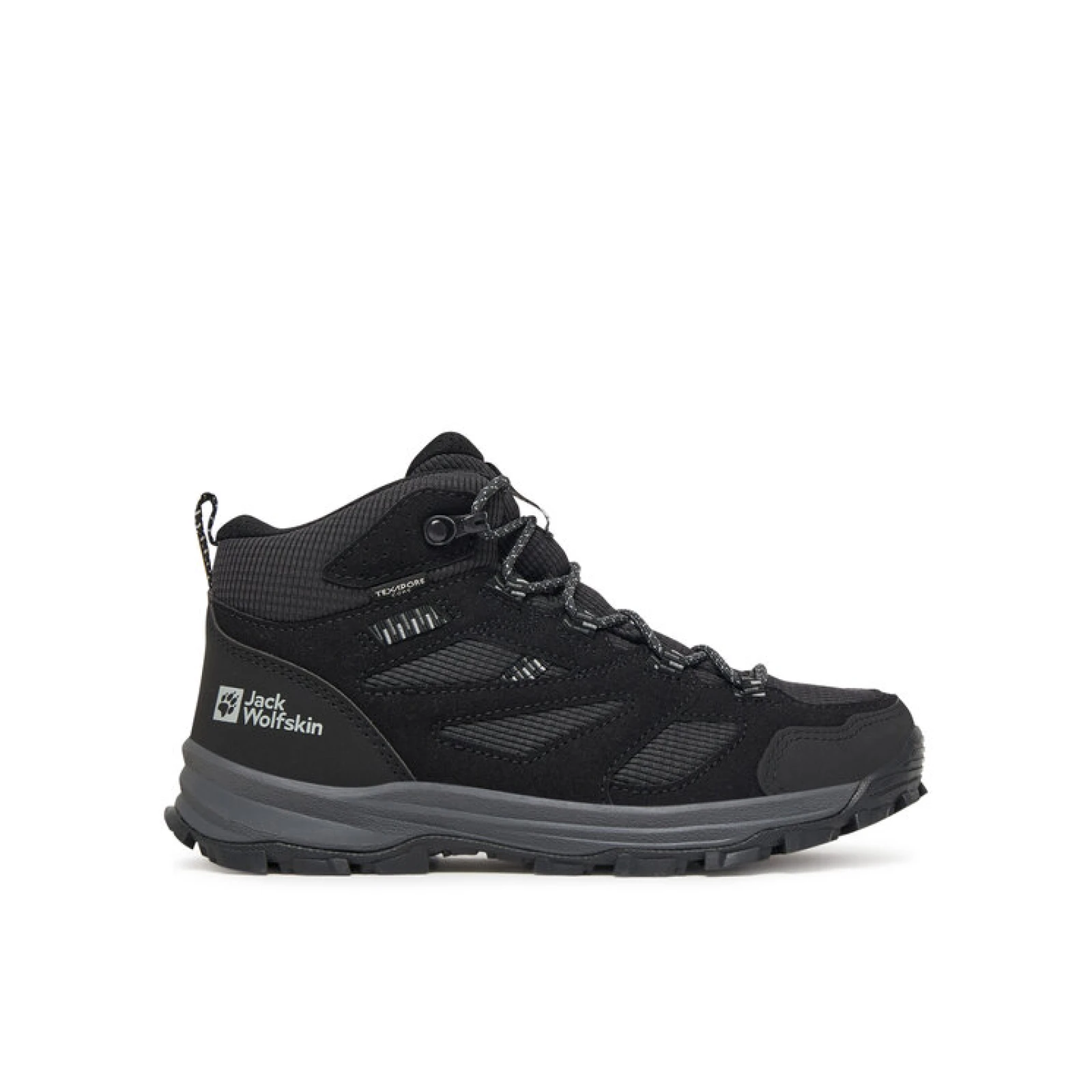Jack Wolfskin Trekking čevlji Vojo Tour Texapore Mid A64104 Črna - Velikost: 33 | Barva: čierna | Starostna skupina: Odrasli | Spol: Otroški · záber 2