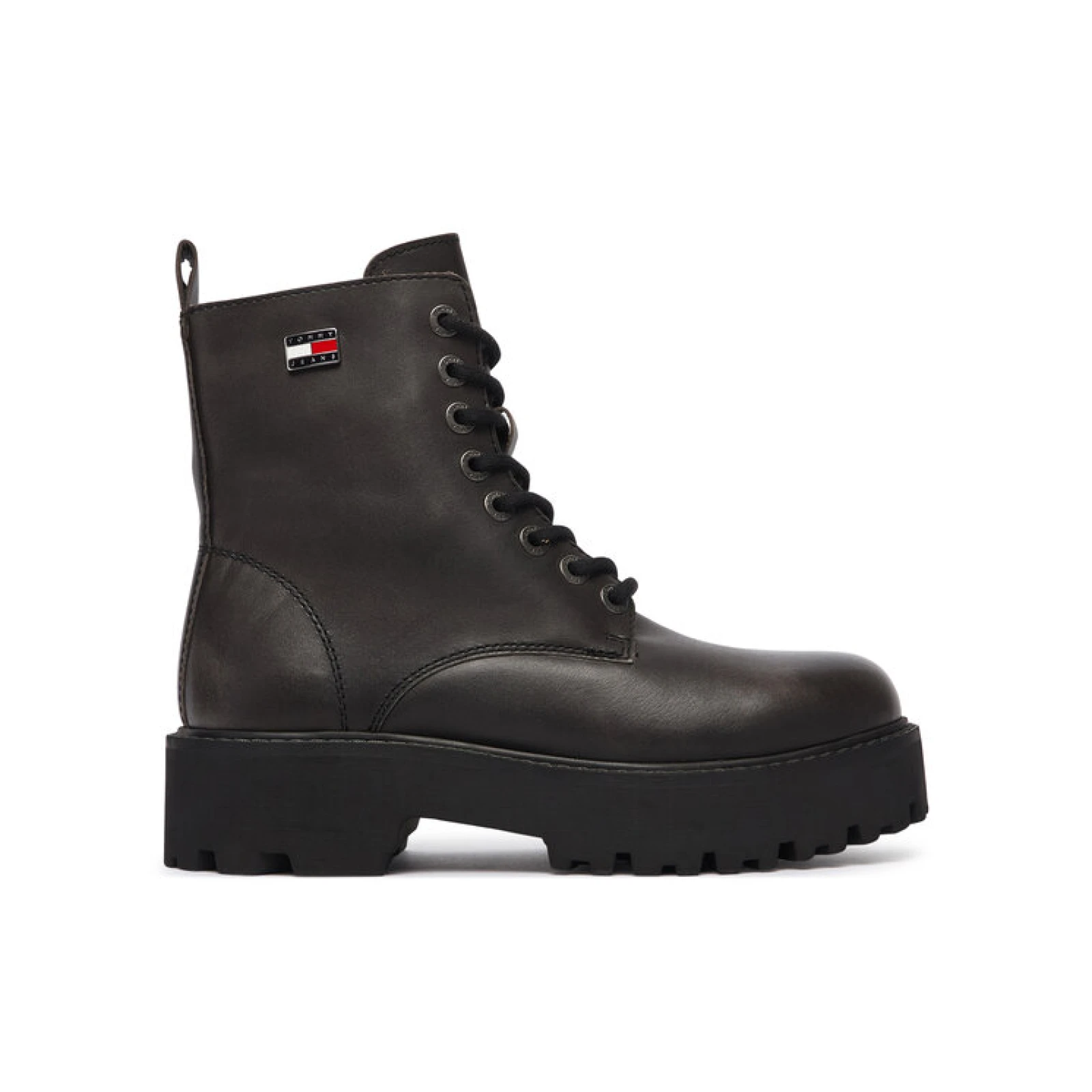Tommy Jeans Pohodni čevlji Tjw Platform Brushed Lth Boots EN0EN03141 Črna · záber 2
