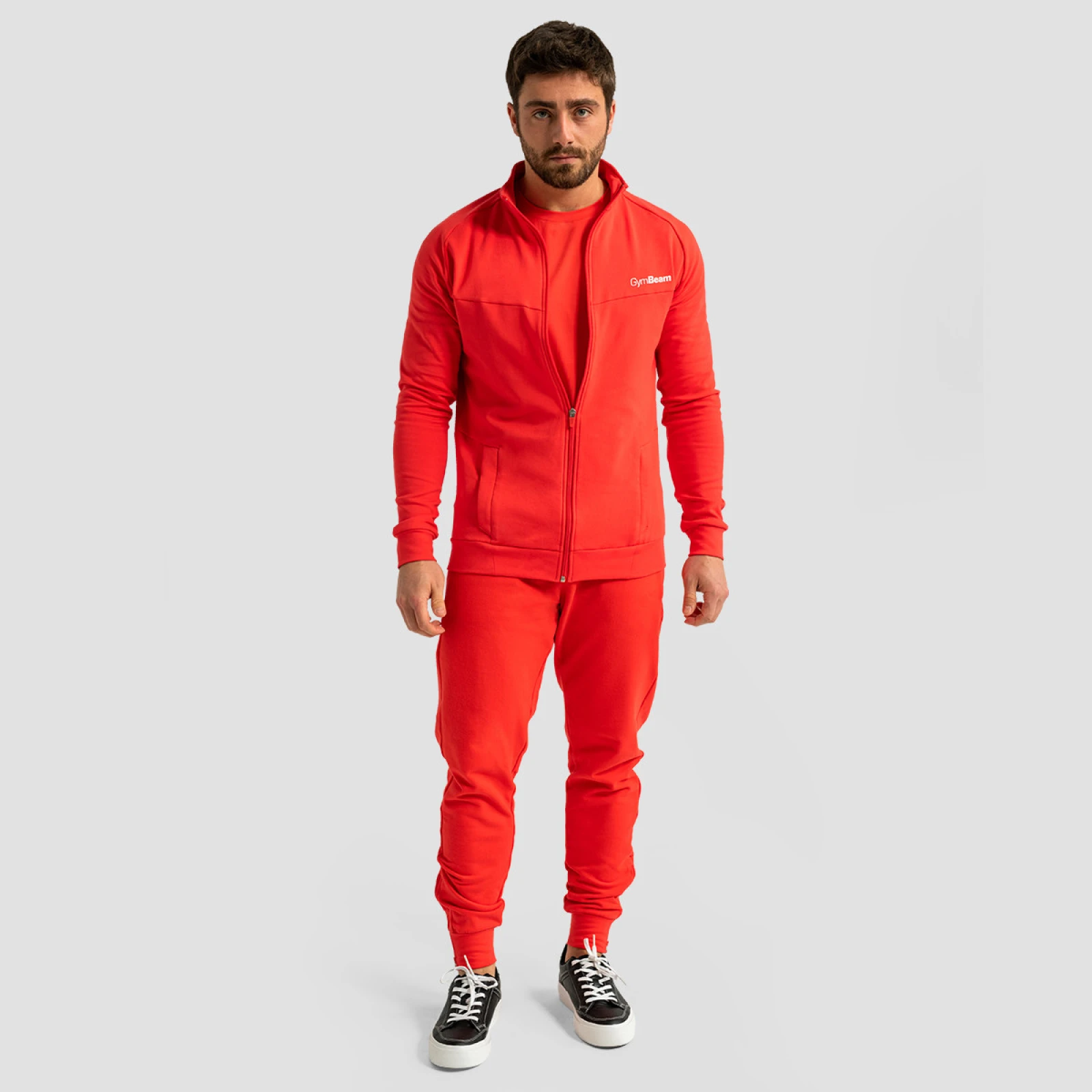 GymBeam Moška jopica Limitless Hot Red - Velikost: XXL | Barva: červená | Starostna skupina: Odrasli · záber 6