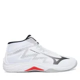 Čevlji za športe v zaprtih prostorih Mizuno Lightning Select Mid V1GA2675 Bela - Velikost: 44,5 | Barva: biela | Starostna skupina: Odrasli | Spol: Moški · záber 4