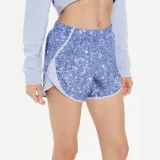 Under Armour Športne kratke hlače Ua Fly By Printed Short 1382439-539 Modra Loose Fit · záber 2