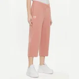 Under Armour Spodnji del trenirke Ua Rival Terry Crop Wide Leg 1382737-696 Roza Loose Fit · záber 2