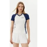 EA7 Emporio Armani Športna majica 7W000199 AF13282 M0058 Bela Regular Fit - Velikost: XL | Barva: biela | Starostna skupina: Odrasli | Spol: Ženske · záber 1