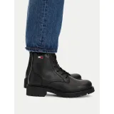 Pohodni čevlji Tommy Jeans Tjw Cleated Lace Up Boots EN0EN03104 Črna - Velikost: 35 | Barva: čierna | Starostna skupina: Odrasli | Spol: Ženski · záber 2