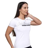 GymBeam Ženska majica Pure Ambition White - Barva: biela | Starostna skupina: Odrasli | Teža: 0,17 g · záber 6