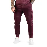 GymBeam Moška trenirka TRN Eggplant - Velikost: L | Starostna skupina: Odrasli · záber 6