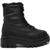 Pohodni čevlji Calvin Klein Jeans Flatform Lace Up Boot Padded YW0YW01557 Črna - Velikost: 37 | Barva: čierna | Starostna skupina: Odrasli | Spol: Ženski · záber 1