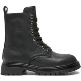 Pohodni čevlji Tommy Hilfiger Lace Up Bootie T3A5-33568-0092 M Črna - Velikost: 32 | Barva: čierna | Starostna skupina: Odrasli | Spol: Ženski · záber 1