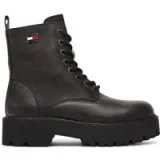 Tommy Jeans Pohodni čevlji Tjw Platform Brushed Lth Boots EN0EN03141 Črna · záber 1