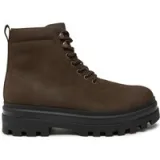 Pohodni čevlji Calvin Klein Jeans Lugged Laceup Boot Oxf Hiking Nb YM0YM01076 Rjava - Velikost: 45 | Barva: hnedá | Starostna skupina: Odrasli | Spol: Moški · záber 1