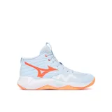 Mizuno Čevlji za športe v zaprtih prostorih Wave Momentum Pro Mid V1GC2545 Svetlo modra - Velikost: 36,5 | Barva: modrá | Starostna skupina: Odrasli | Spol: Ženske · záber 2