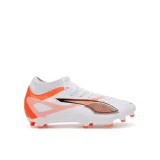 Čevlji za nagomet Puma Ultra 5 Play+ Fg/Ag 108168 01 Bela - Velikost: 42 | Barva: biela | Starostna skupina: Odrasli | Spol: Moški · záber 4