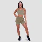 GymBeam Ženske tekaške kratke hlače Pulse 2v1 Vetiver - Velikost: XS | Barva: zelená | Starostna skupina: Odrasli | Teža: 0,14 g | Pakiranje: 65 · záber 6