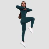 GymBeam Ženska športna majica Ignite Dark Green - Velikost: S | Barva: zelená | Starostna skupina: Odrasli | Teža: 0,176 g | Pakiranje: 80 · záber 6