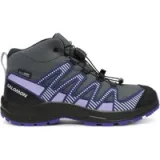 Trekking čevlji Salomon Xa Pro V8 Mid Waterproof L47857300 Siva · záber 1
