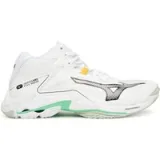 Čevlji za športe v zaprtih prostorih Mizuno Wave Lightning Z8 Mid V1GA2405 Bela · záber 1