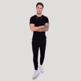 GymBeam Majica Tribal Ribbed Black - Barva: čierna | Starostna skupina: Odrasli | Teža: 0,3445 g | Pakiranje: 75 · záber 6