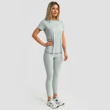 GymBeam Ženska majica Limitless Eucalypt - Velikost: XS | Barva: zelená | Starostna skupina: Odrasli | Teža: 0,14 g | Pakiranje: 142 · záber 4