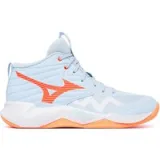 Mizuno Čevlji za športe v zaprtih prostorih Wave Momentum Pro Mid V1GC2545 Svetlo modra - Velikost: 36,5 | Barva: modrá | Starostna skupina: Odrasli | Spol: Ženske · záber 1