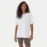 Girlfriend Collective Majica Reset 3039 Bela Relaxed Fit · záber 2