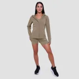 GymBeam Ženska tekaška jakna Pulse Vetiver - Velikost: L | Barva: zelená | Starostna skupina: Odrasli | Teža: 0,22 g | Pakiranje: 45 · záber 6