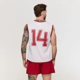 GymBeam Moška majica brez rokavov Varsity White - Barva: biela | Starostna skupina: Odrasli | Teža: 0,2 g | Pakiranje: 92 · záber 6