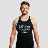 GymBeam Moška majica stinger Lifting Society Black - Barva: čierna | Starostna skupina: Odrasli | Teža: 0,1756 g | Pakiranje: 110 · záber 6