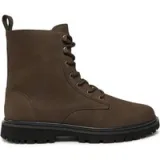 Calvin Klein Jeans Pohodni čevlji Eva Boot Mid Laceup Rebellious YM0YM01071 Rjava - Velikost: 42 | Barva: hnedá | Starostna skupina: Odrasli | Spol: Moški · záber 1