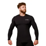 GymBeam Kompresijska majica z dolgimi rokavi Mid Black - Barva: čierna | Starostna skupina: Odrasli | Teža: 0,22 g | Pakiranje: 55 · záber 6