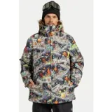 DC Shoes Smučarska jakna Basic Print ADYTJ03097 Siva Regular Fit · záber 4