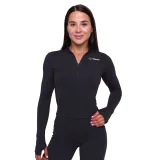 GymBeam Ženska športna majica Ignite Black - Velikost: XS | Barva: čierna | Starostna skupina: Odrasli | Teža: 0,158 g | Pakiranje: 80 · záber 6