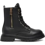 Tommy Hilfiger Pohodni čevlji Lace-Up Bootie T3A5-33567-1351 M Črna - Velikost: 32 | Barva: čierna | Starostna skupina: Odrasli | Spol: Otroški · záber 1