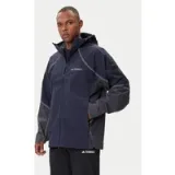 adidas Dežna jakna Nat Geo Climaproof KC2343 Mornarsko modra Loose Fit - Velikost: L | Barva: modrá | Starostna skupina: Odrasli | Spol: Moški · záber 1