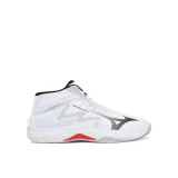 Čevlji za športe v zaprtih prostorih Mizuno Lightning Select Mid V1GA2675 Bela - Velikost: 44,5 | Barva: biela | Starostna skupina: Odrasli | Spol: Moški · záber 2