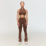 GymBeam Ženske brezšivne hlače Fierce Brown - Barva: hnedá | Starostna skupina: Odrasli | Teža: 0,37 g | Pakiranje: 46 · záber 6