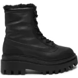 Calvin Klein Jeans Pohodni čevlji Flatform Lace Up Boot Padded YW0YW01557 Črna - Velikost: 40 | Barva: čierna | Starostna skupina: Odrasli | Spol: Ženske · záber 1