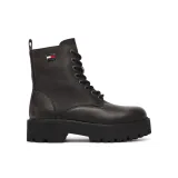 Tommy Jeans Pohodni čevlji Tjw Platform Brushed Lth Boots EN0EN03141 Črna · záber 2