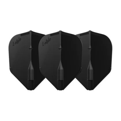 Letky na šípky L-Style Champagne integrated, EZ, L3, Shape, čierne
