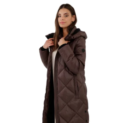 Dámska bunda VOLCANO J-FIORDA-500-BROWN