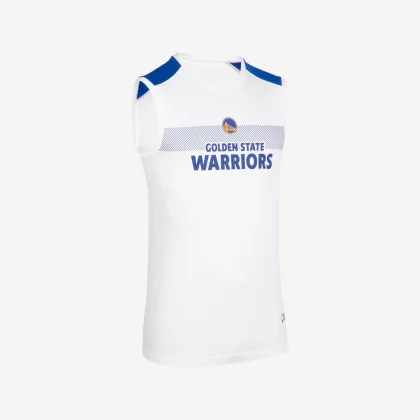 TARMAK Basketbalové spodné tielko NBA Golden State Warriors 500 biele L