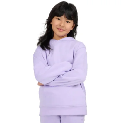 Dievčenská mikina s kapucňou 4F JUNIOR SWEATSHIRT F2323-51S-VIOLET