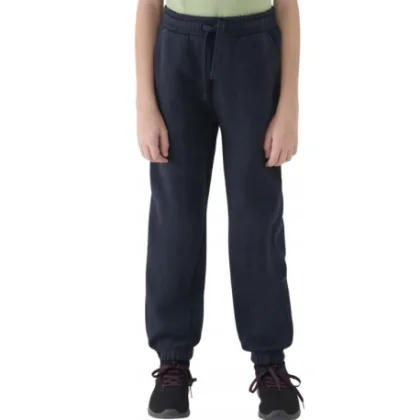 Chlapčenské zateplené tepláky 4F JUNIOR TROUSERS CAS M1510-4FJWMM00TTROM1510-31S-NAVY