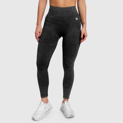 Női leggings Iron Aesthetics Faded, washed black
