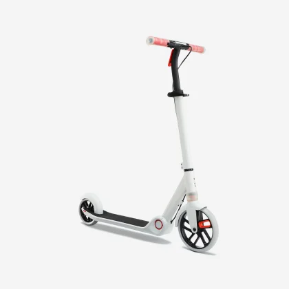 OXELO Detská kolobežka M900 sivo-červená bez