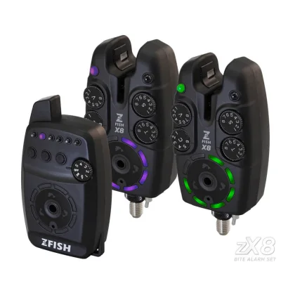 Sada 2 signalizátorov ZFISH Bite Alarm ZX8 s príposluchom
